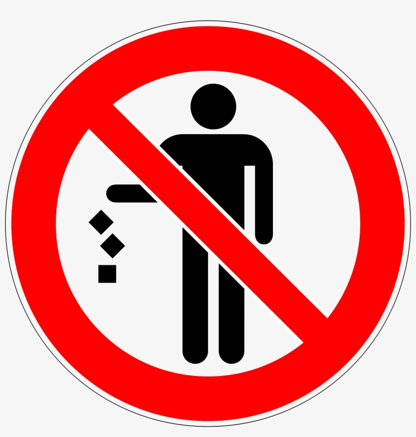 Multiple People Clipart - Don T Litter Poster, transparent png download