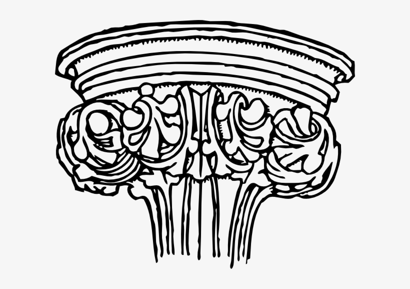 Early English Gothic Capital Clip Art Free Vector - Gothic Capital, transparent png download
