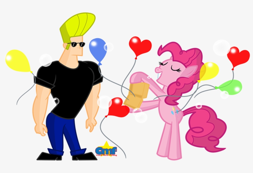 Johnny Bravo And Pinkie Pie By Tiny Toons Fan - Cartoon, transparent png download
