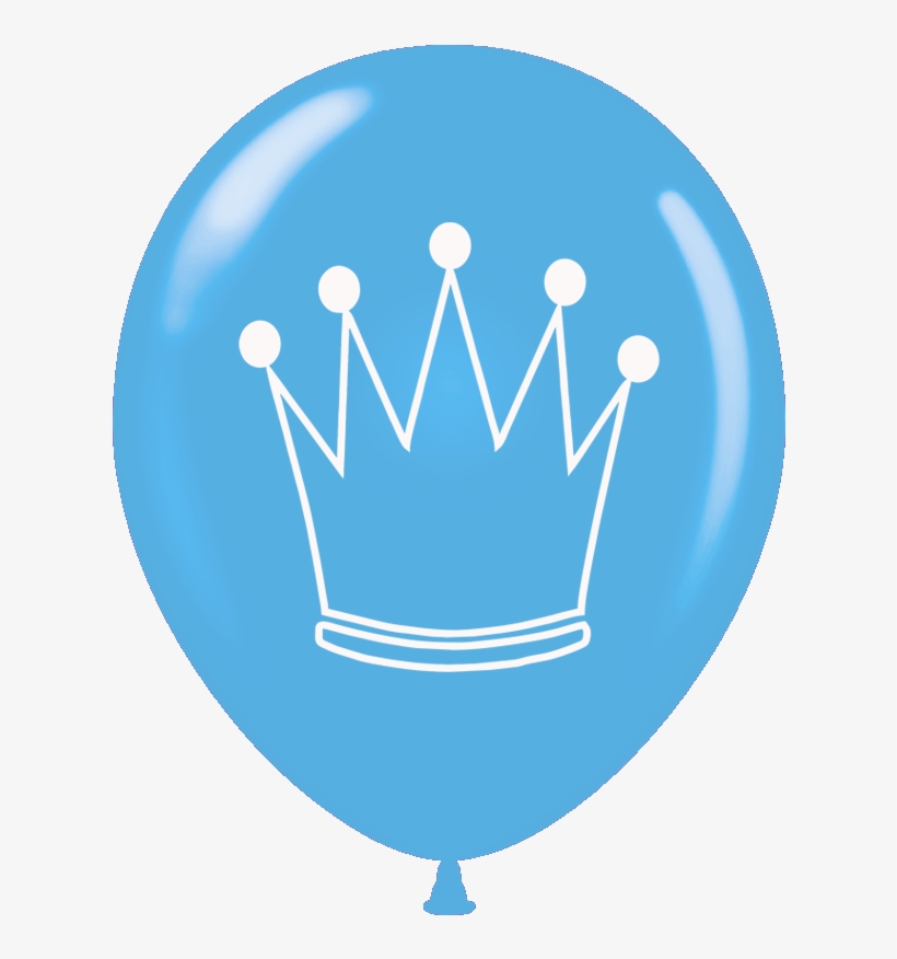 Balloons 12 Inch Prince Crown 50 Pcs - Balloon, transparent png download