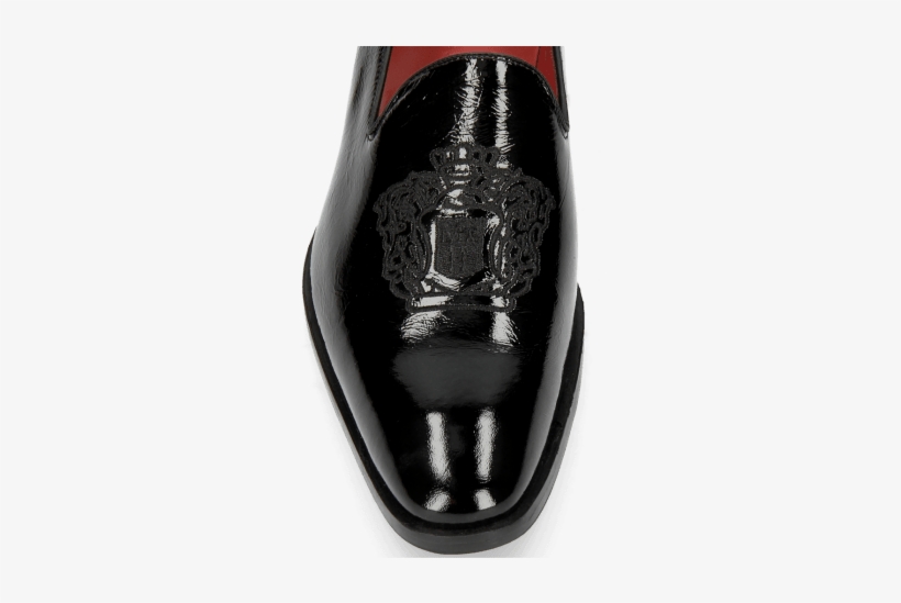 Loafers Prince 2 Patent Soft Black Embrodery Crown - Slip-on Shoe, transparent png download