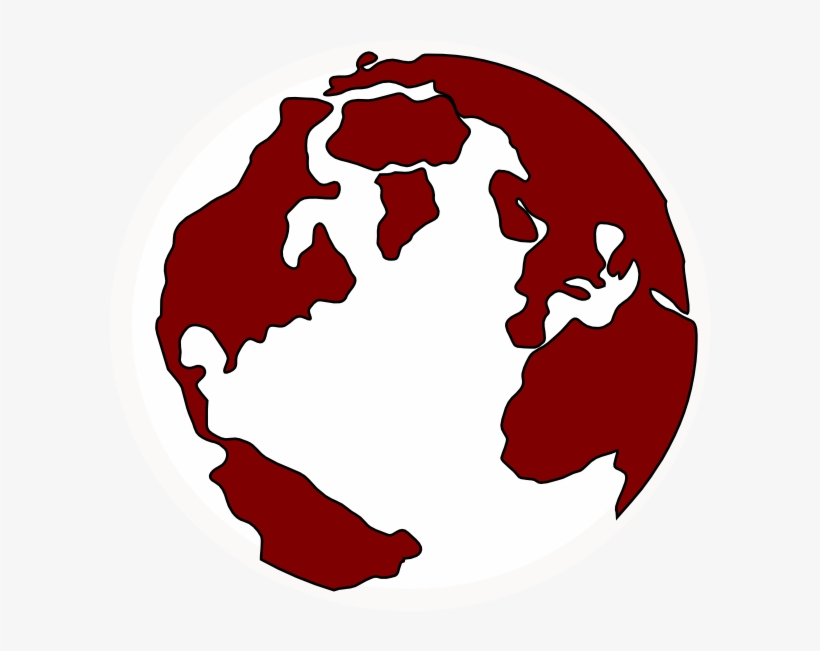 Clip Art At Clker Com Vector Online - Red Earth Logo Png, transparent png download