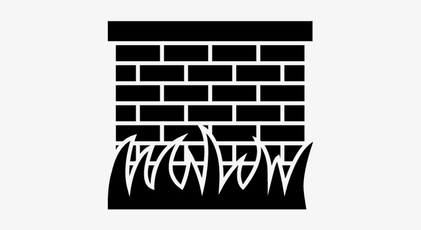 Bricks Wall With Grass Leaves Border Vector - Wall, transparent png download