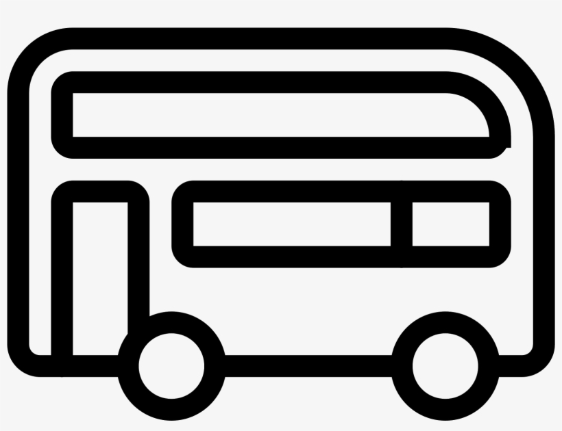 Double Decker Bus Icon - Electric Vehicle Icon, transparent png download