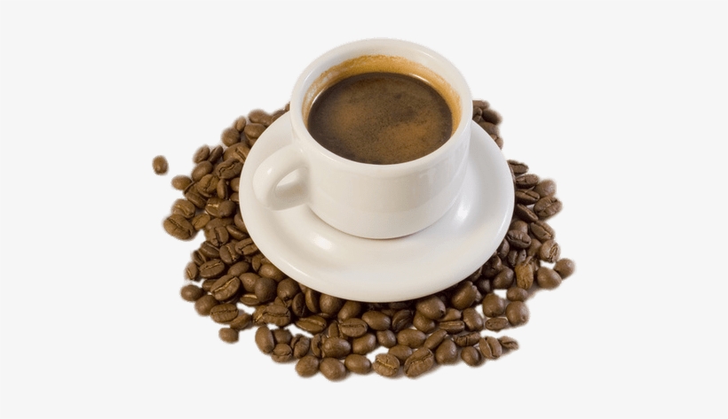 Cup Of Coffee And Beans - Cafe Espresso, transparent png download