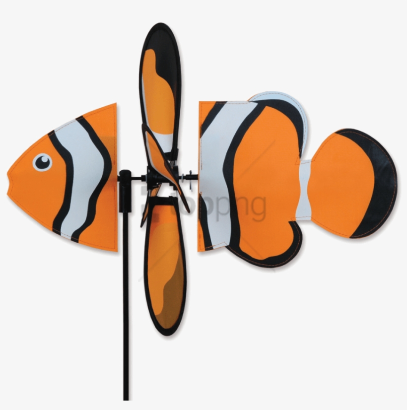 Petite Clownfish Spinner - Premier Kites & Designs Dog Wind Spinner Pug, transparent png download