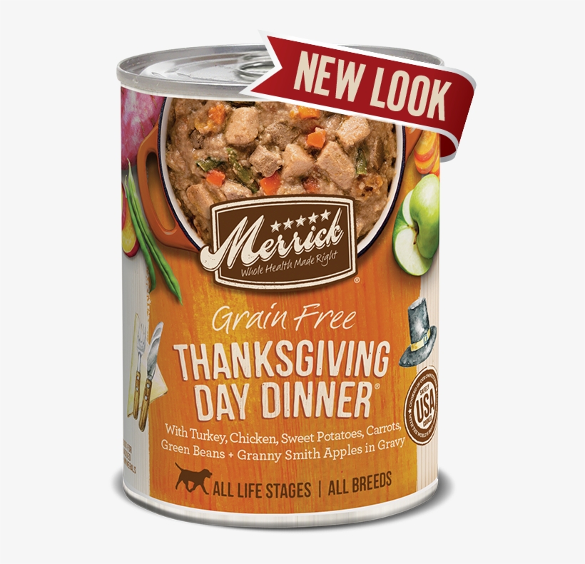 Grain Free Thanksgiving Day Dinner In Gravy - Merrick Thanksgiving Day Dinner In Gravy Natural Food, transparent png download