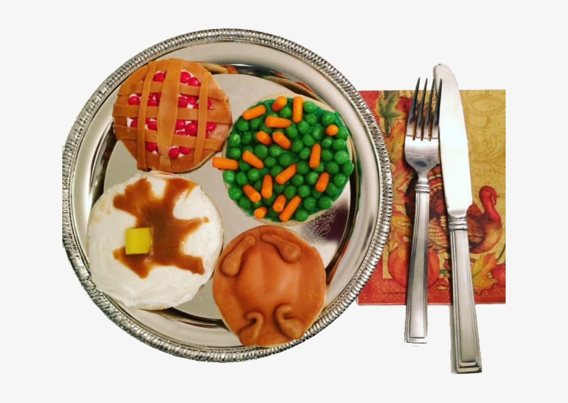 Thanksgiving Dinner Cookies - Food, transparent png download