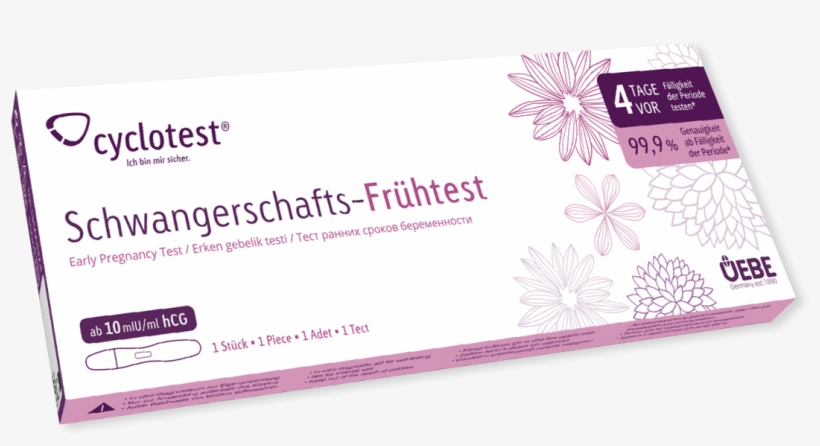 Cyclotest Early Result Pregnancy Test - Cyclotest, transparent png download