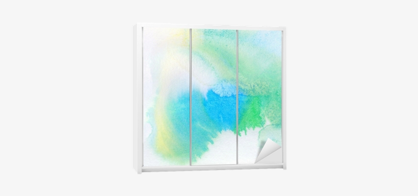 Abstract Colorful Watercolor Painted Background Wardrobe - Painting, transparent png download