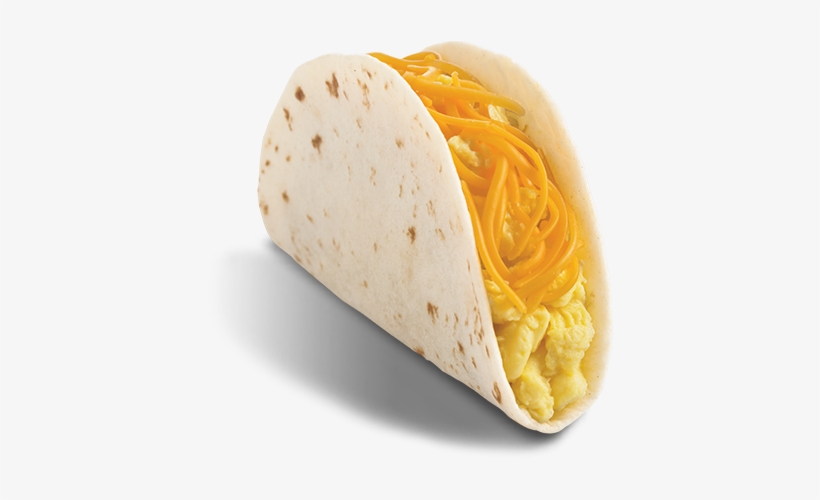 Del Taco Food Breakfast Egg Cheese - Egg And Cheese Breakfast Soft Taco Taco Bell, transparent png download