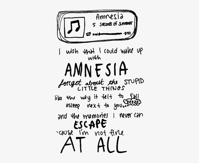 Clipart Info - 5sos Lyric Clipart, transparent png download