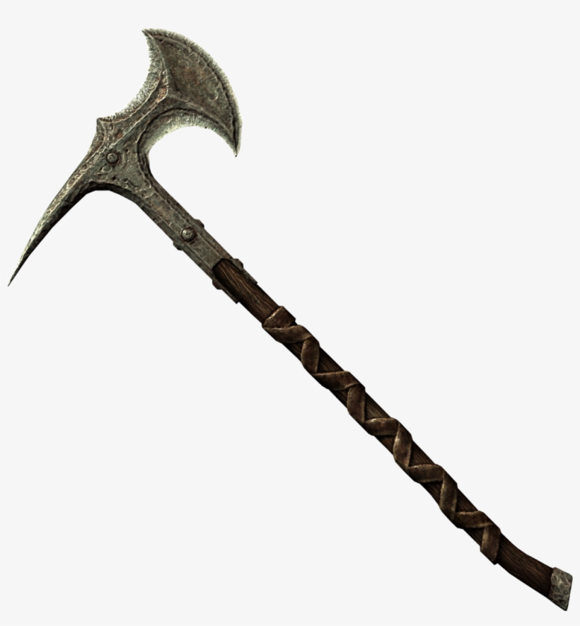 Battle Axe Dreams Meaning - Skyrim Iron Battleaxe, transparent png download