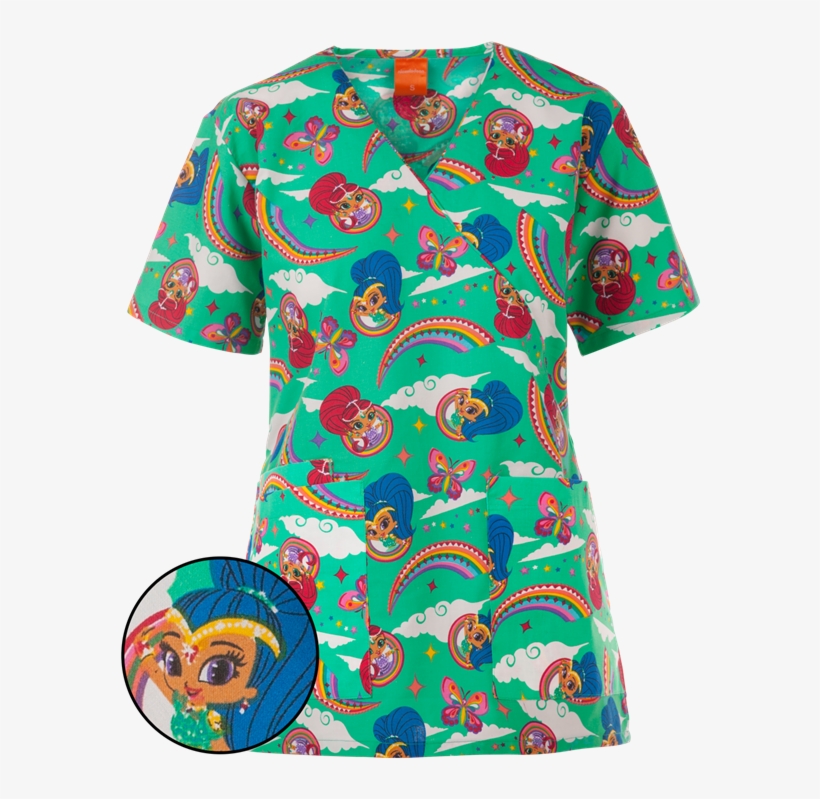 Ap601sst - Nickelodeon Shimmer Shine Fabric, transparent png download