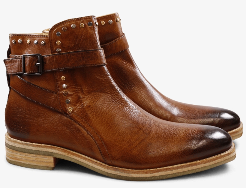 Ankle Boots Tom 6 Milano Cognac Mixed Rivets Crepe - Milan, transparent png download