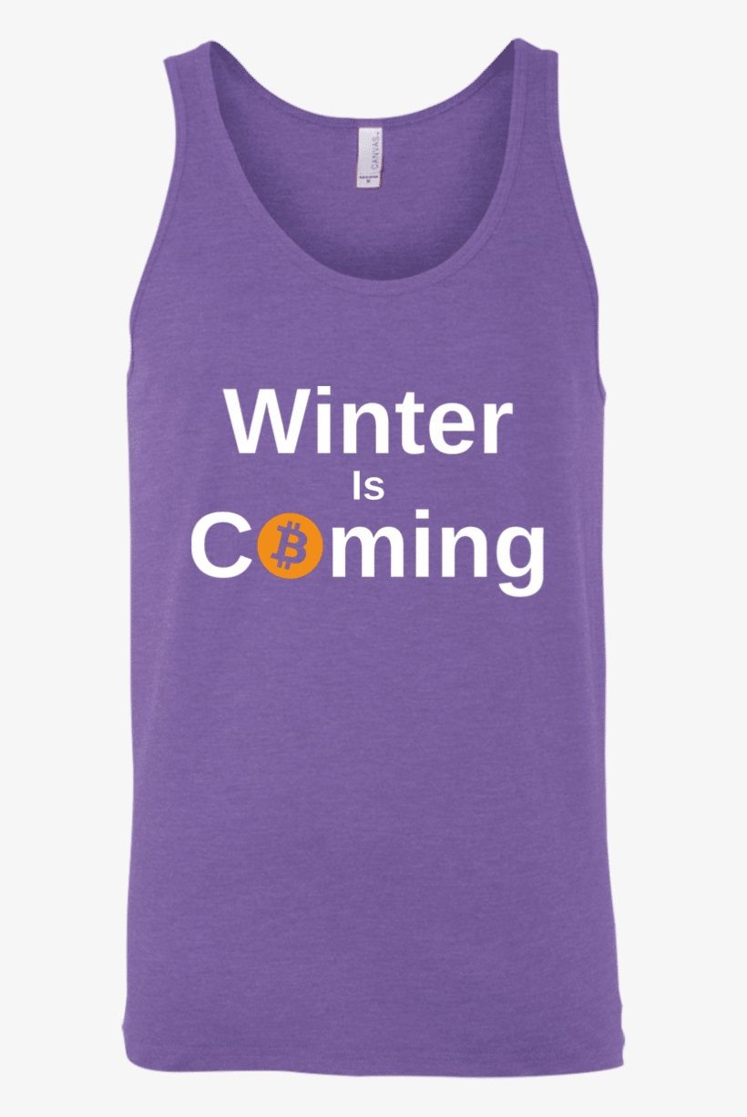 A Purple Bitcoin "winter Is Coming" - T-shirt, transparent png download
