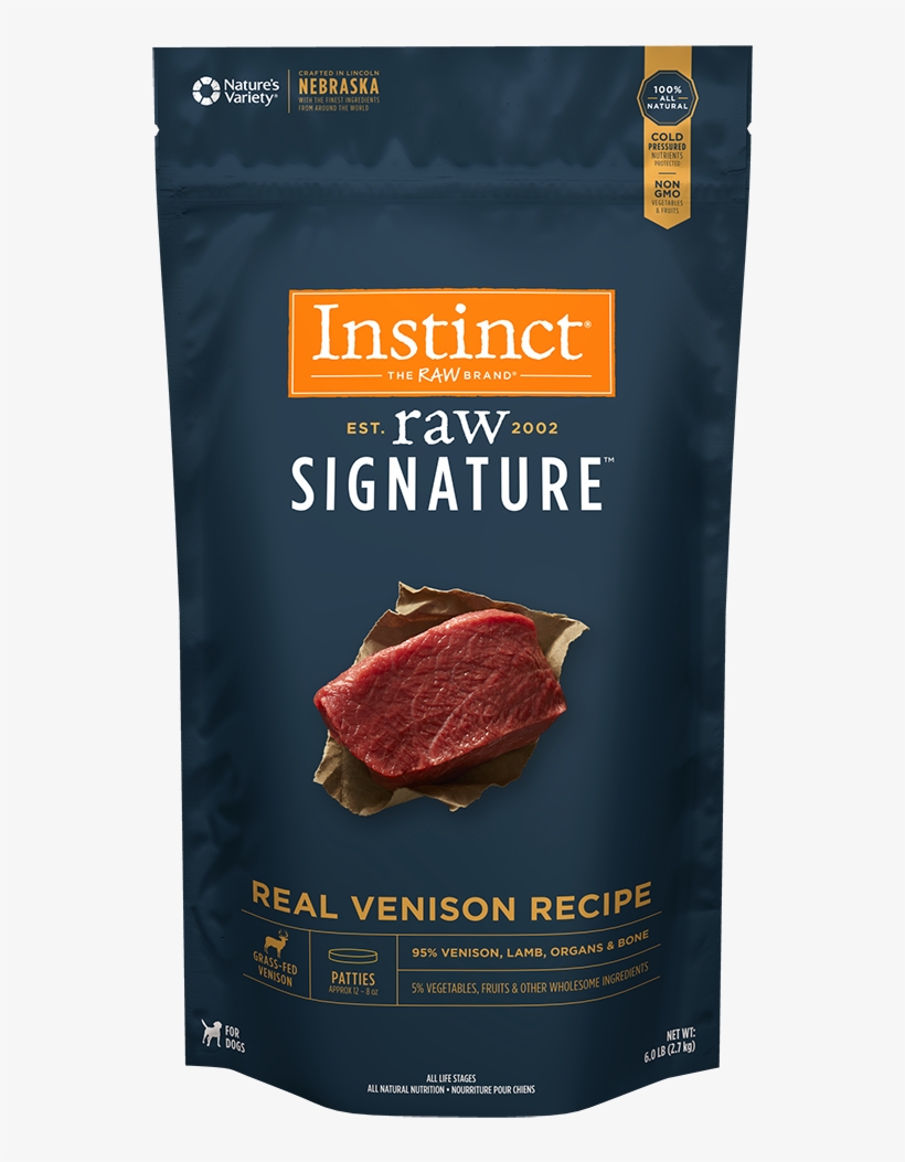 Instinct Raw Signature Dog 95% Venison Bites - Instinct Original Grain Free Recipe Natural Dry Dog, transparent png download