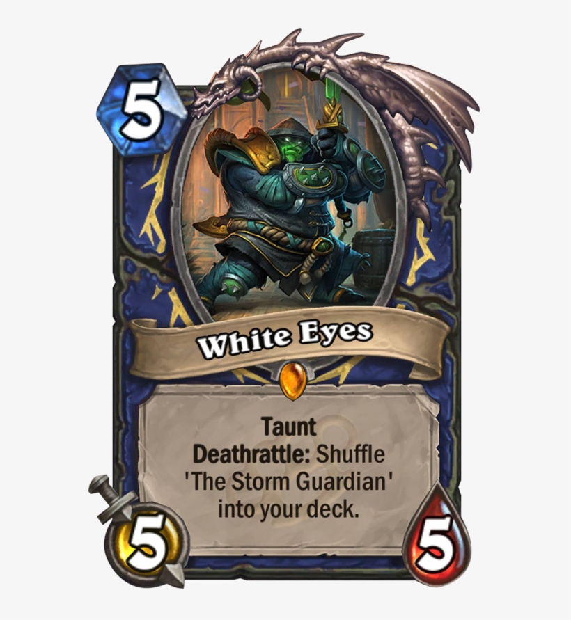 White Eyes Card - Hearthstone Rare Card, transparent png download