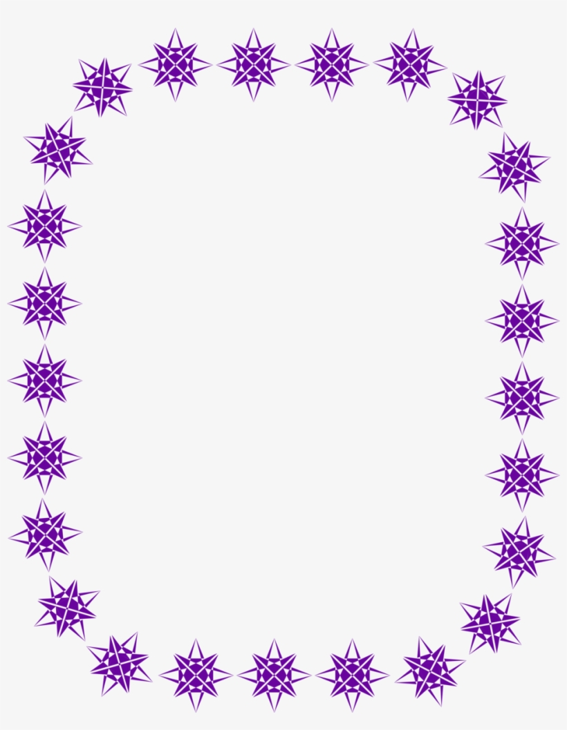 Star Border Clip Art N16 - Illustration, transparent png download