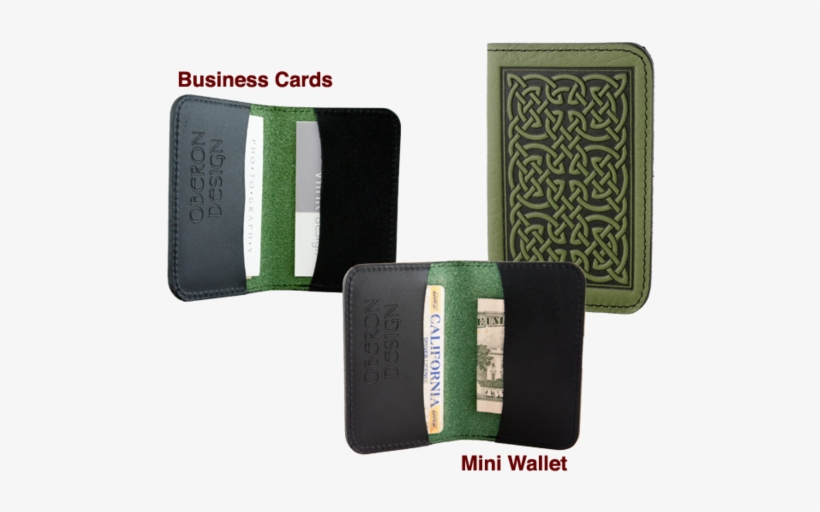 Leather Card Holder - Oberon Design Leather Women's Wallet Bold Celtic |, transparent png download