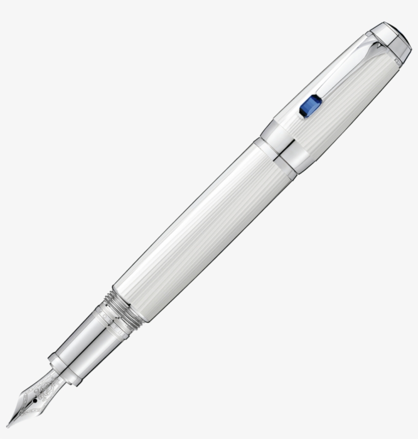 Bohème Blanche Fountain Pen, F Nib - Boheme Mont Blanc Blanche, transparent png download