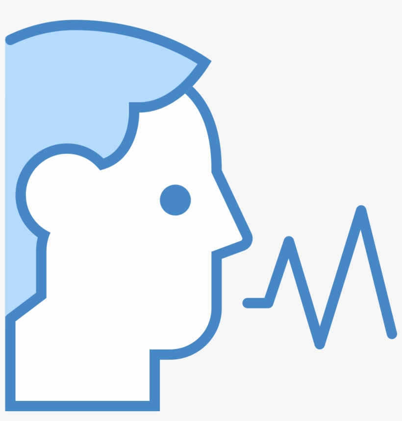 This Logo Displays An Outline Of A Male Human Head - Icon, transparent png download