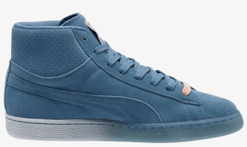 Pink Dolphin X Suede Classic Mid 'blue Heaven' - Sneakers, transparent png download