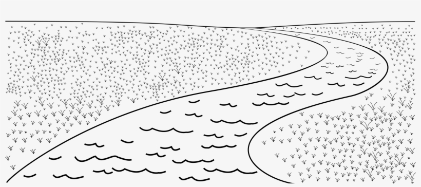 Open - River Clip Art Black And White, transparent png download