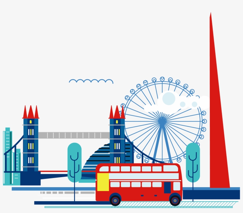 London Clipart Ferris Wheel London - Shard Clipart London, transparent png download