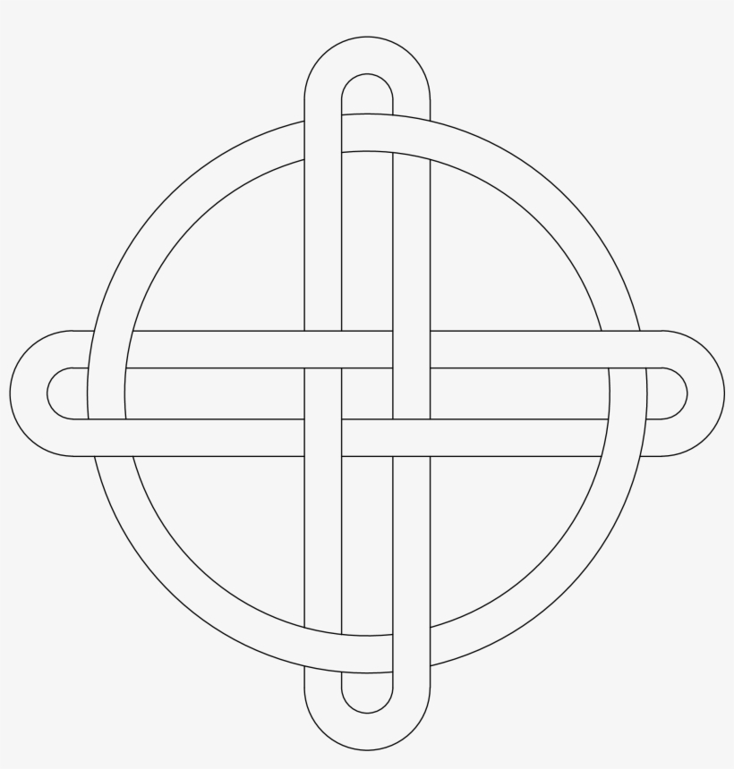 Celtic Knot Circle Transparent - Cross, transparent png download