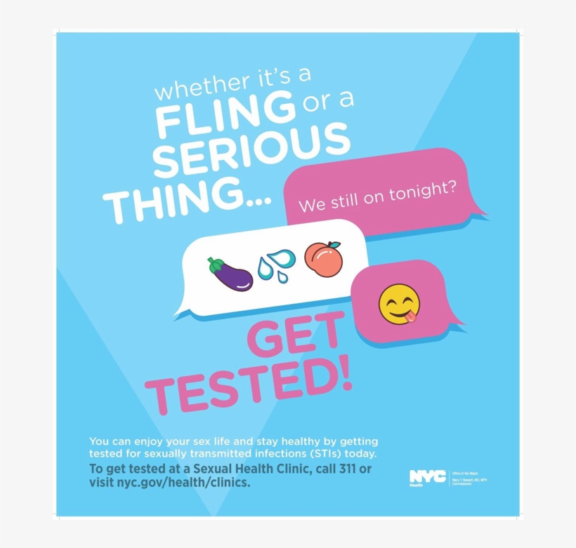 Nyc Health Department Getting Clever With Emojis - Sexual Health Posters City, transparent png download