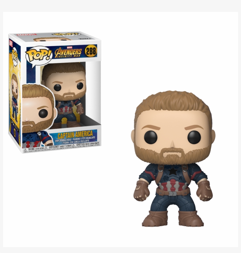 Description - Pop Head Captain America, transparent png download