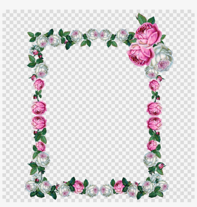 Rose Frame Png Clipart Picture Frames Clip Art - Scripture Flowers Kjv Psalm 107 21, transparent png download