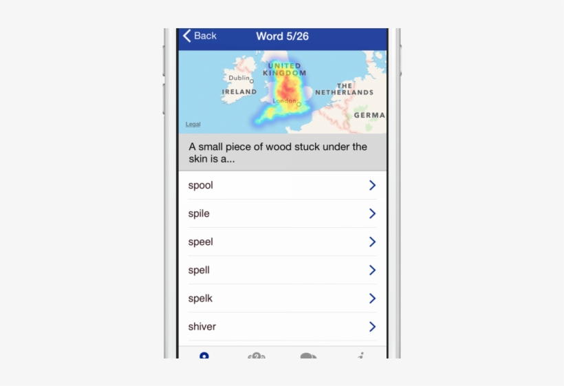 Do You Say Splinter, Spool, Spile Or Spell English - English Dialects App, transparent png download