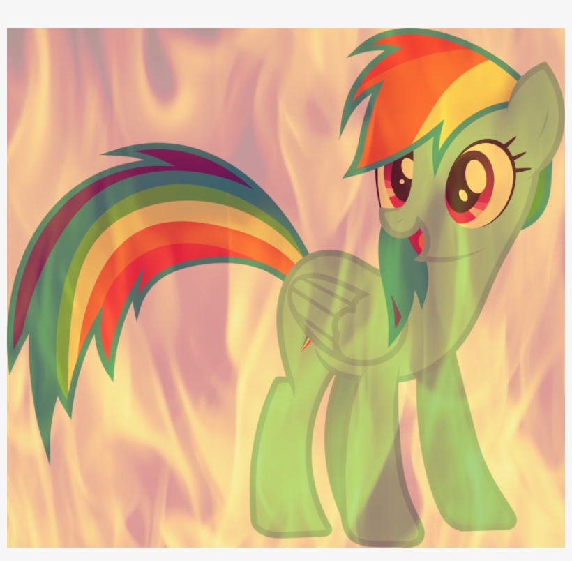 Fire, Rainbow Dash, Safe, Solo - Rainbow Dash, transparent png download