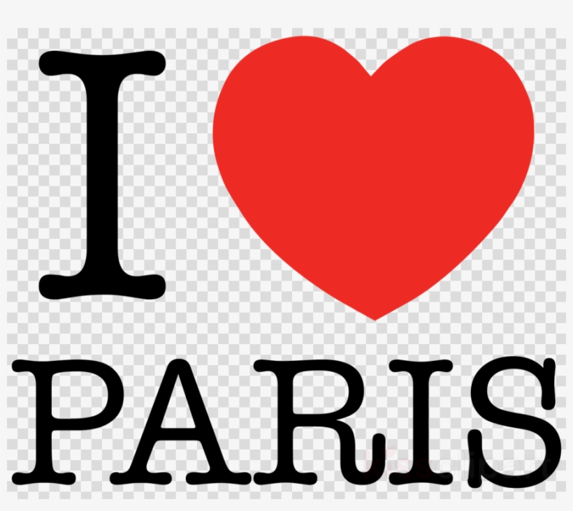 Download Sticker Decal Love Clip Art Text Heart Love - Pin I Love Paris, transparent png download