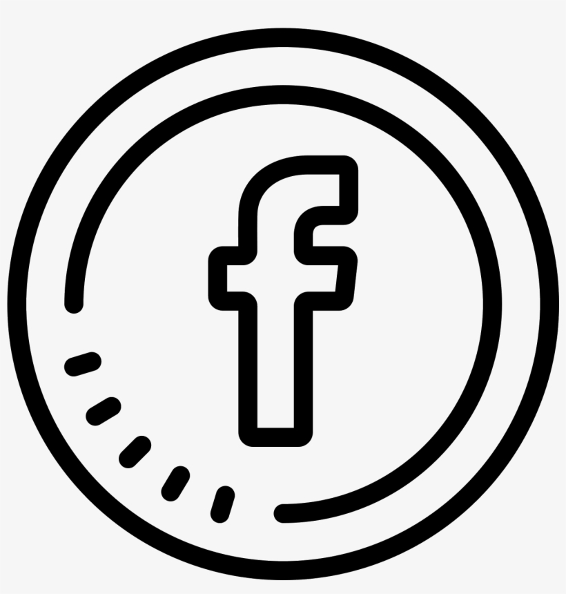 Facebook Logo Black And White Circle