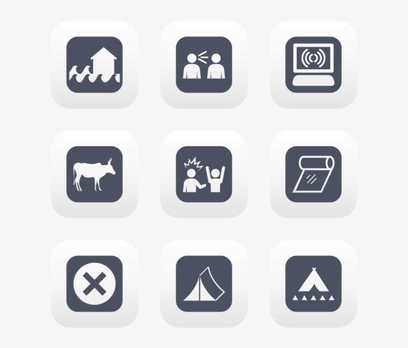 Ocha Inv Icon In Style Flat Rounded Square Blue Gray, transparent png download
