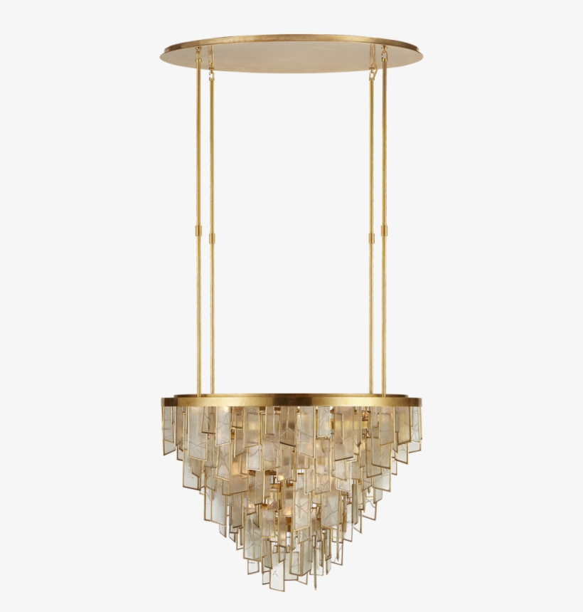 Ardent Large Waterfall Chandelier In Antique-bur - Visual Comfort Kw5803abfrg Ardent Large Waterfall Chandelier, transparent png download