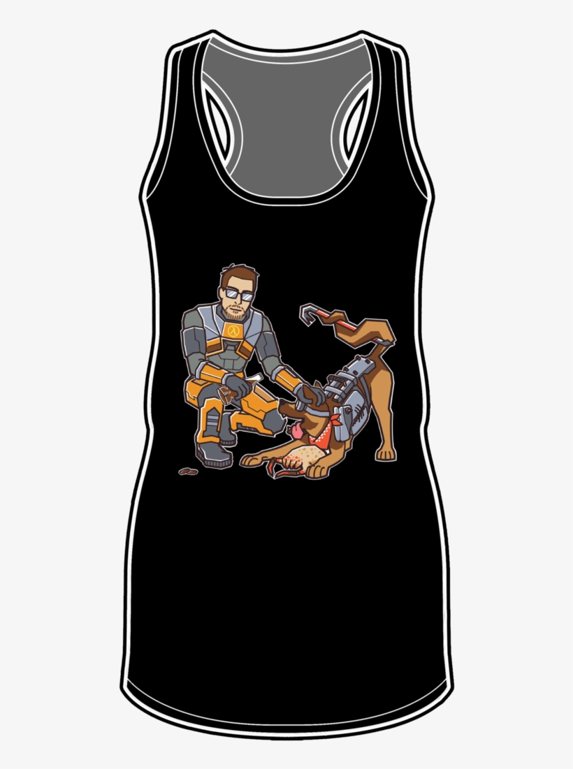Of Canines And Crowbars Racerback Tank Top - Shirt, transparent png download