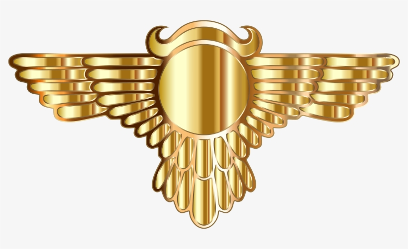 Winged Globe Gold Type Iii - Clip Art, transparent png download