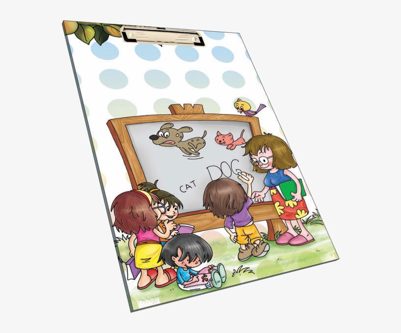 Kids With Blackboard - Sterling Clip And Drawing Board Executive, transparent png download