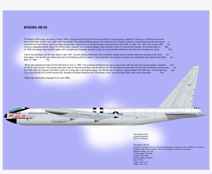 This Free Icons Png Design Of Xb-52, transparent png download