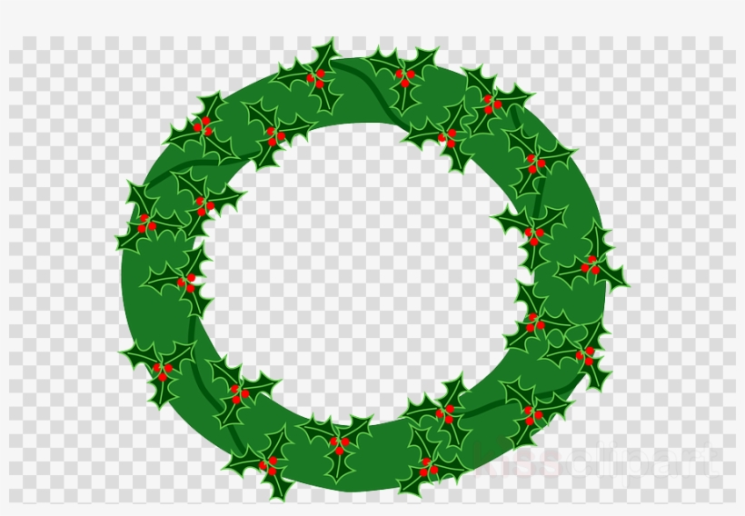 Evergreen Wreath Png Clipart Wreath Christmas Decoration - Cocker Spaniel Oval Ornament, transparent png download