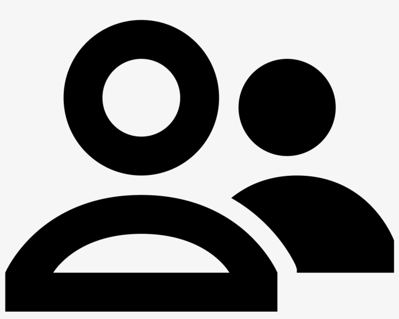 The Icon Shows Two Human-like Silhouettes From The - Circle, transparent png download