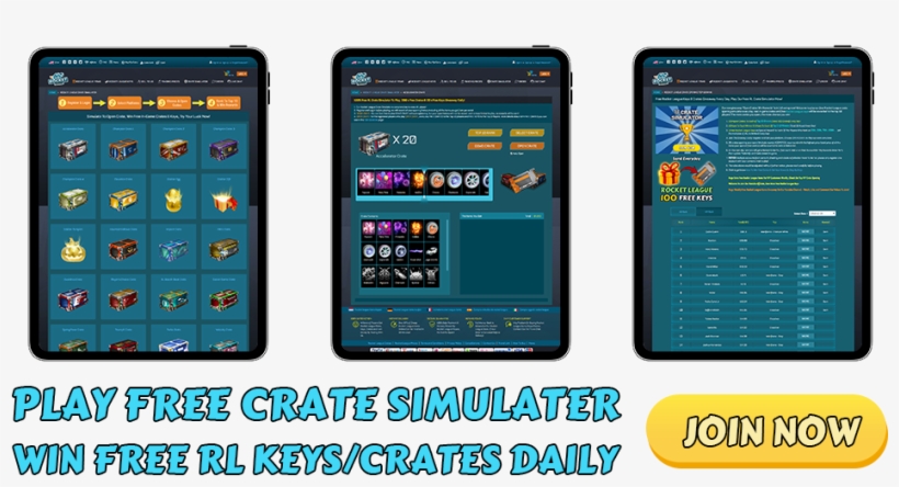 Free Rocket League Crate Simulator, Win Rocket League - Play, transparent png download
