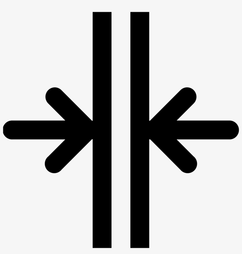 Merge Vertical Filled Icon - Snowflake Silhouette, transparent png download