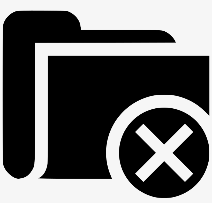 Folder Cancel Comments - Red X Icon, transparent png download