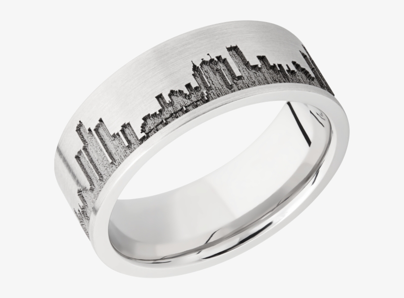 Cobalt Chrome 8mm Band Cc8f Lcvdetroitskyline - Pre-engagement Ring, transparent png download