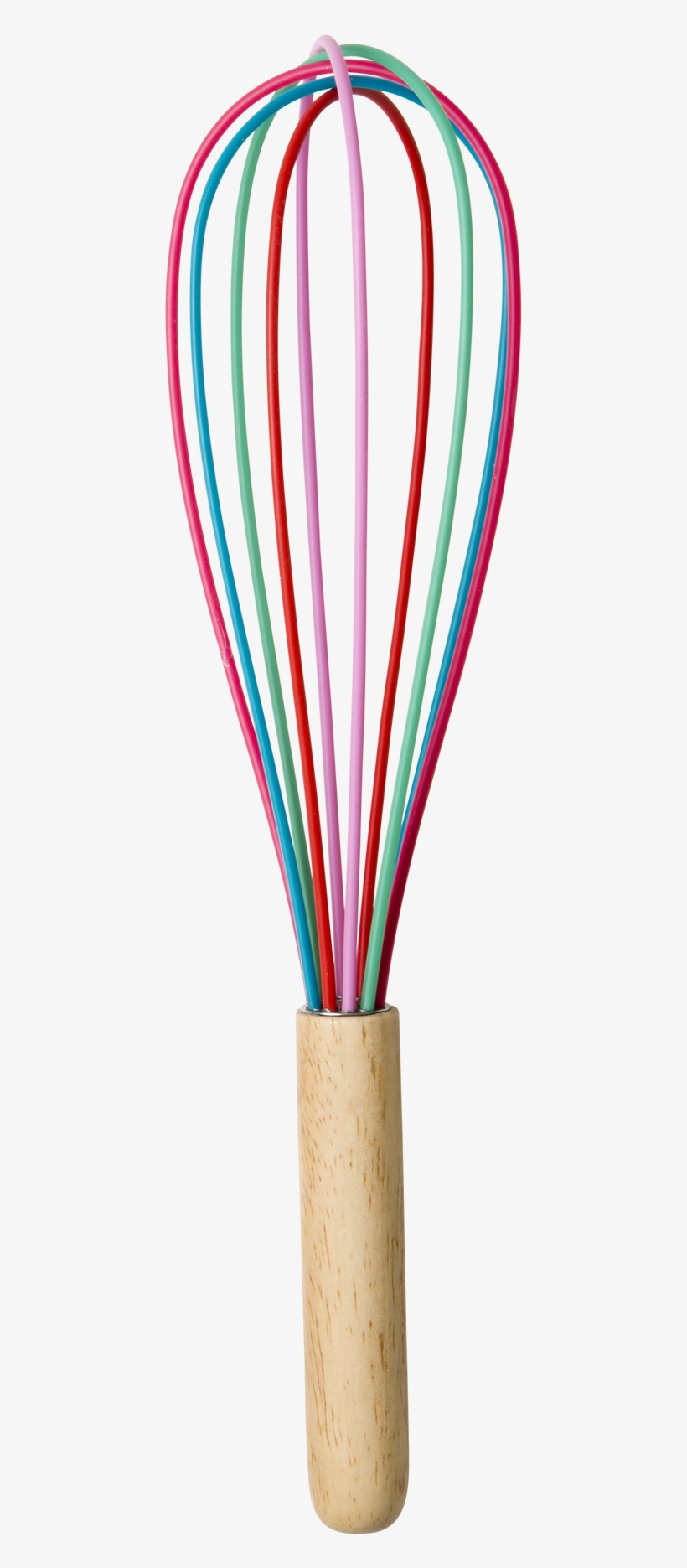 Large Whisk Wooden Handle And Silicone Head Rice Dk - Cake Whisk Transparent, transparent png download
